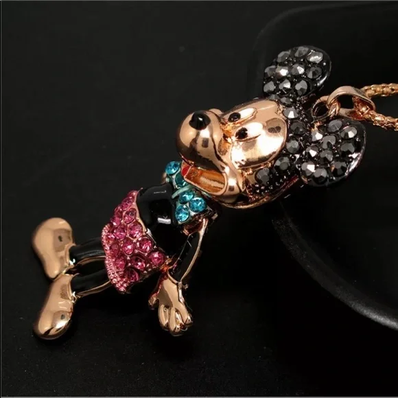 Betsey Johnson Mickey Mouse character Disney necklace - Picture 2 of 2